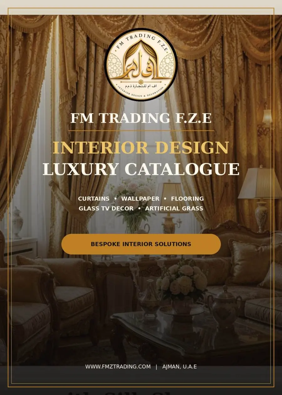 Cover of the FM Trading luxury curtain catalogue